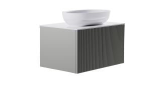 Тумба с раковиной Astra-Form М-40 4631177713484 70 см серый матовый